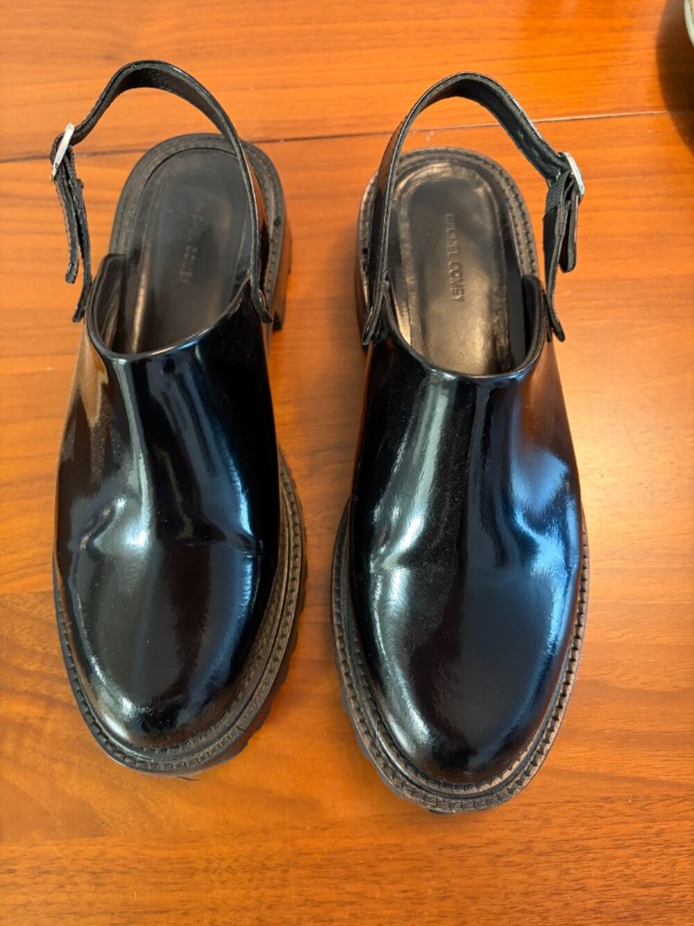 Rachel Comey Patent Black Gilly Clogs - Size 7 - Picture 2 of 4